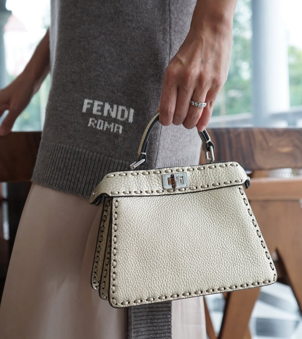 Fendi PeekaBoo Mini Hand Bag