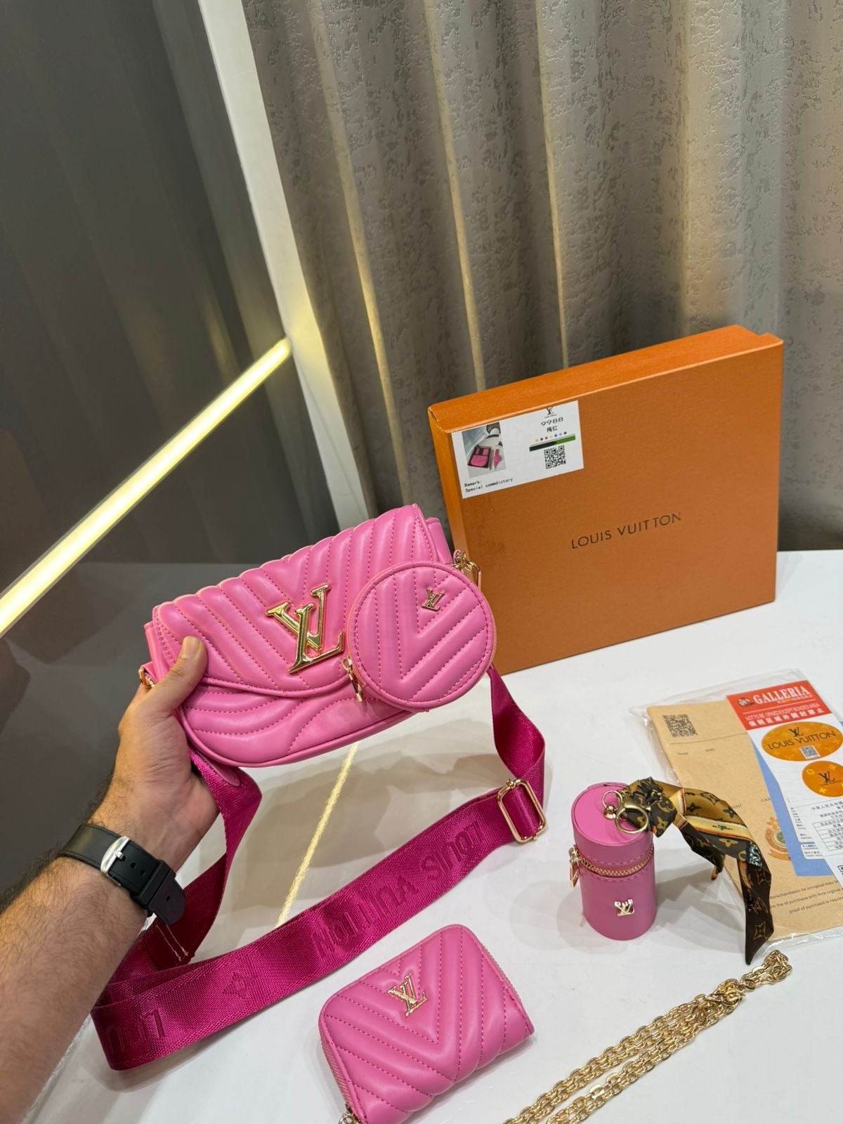 Louis Vuitton Pink Premium Gift Set Bag