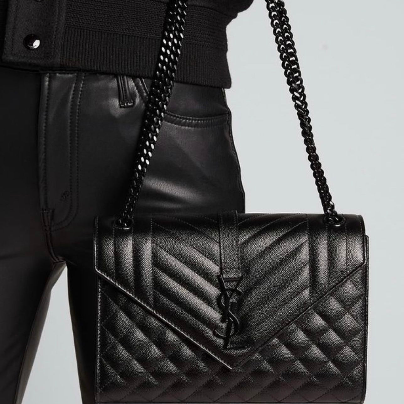 YSL LEATHER HAND BAG