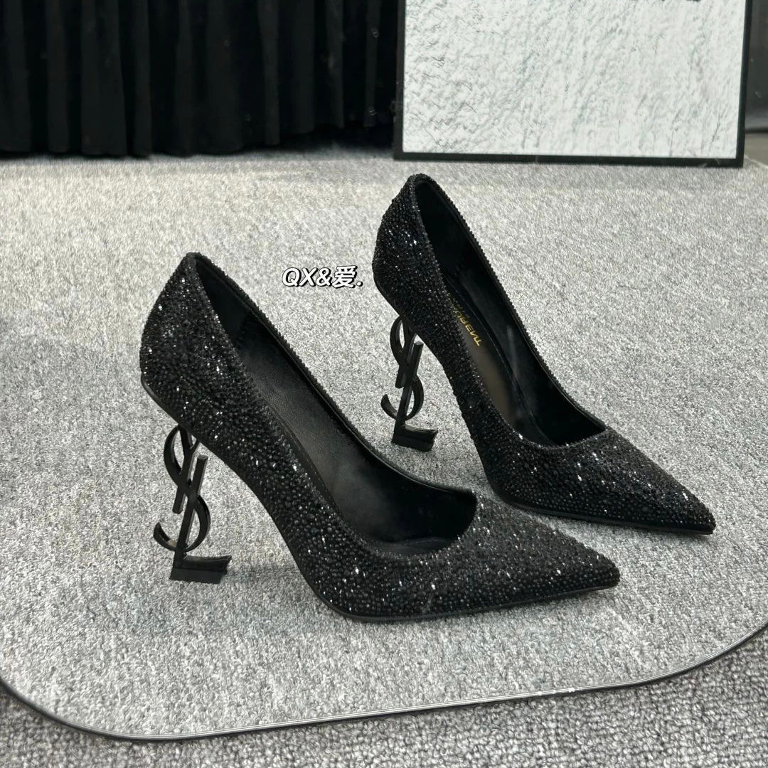 YSL - GLITTERS SIGNATURE HEELS