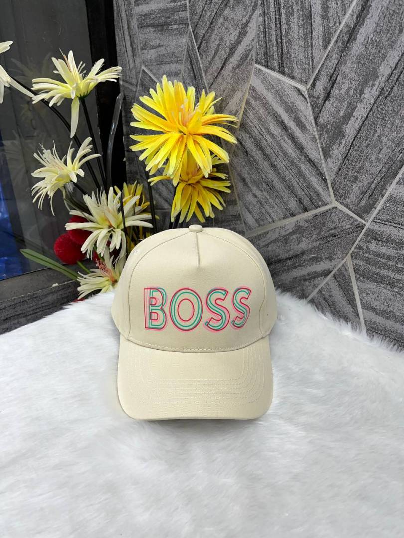 Hugo_Boss_Front_Logo_Cream_Premium_Unisex_Cap_With_Safety_Box
