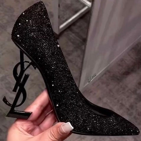 YSL - GLITTERS SIGNATURE HEELS