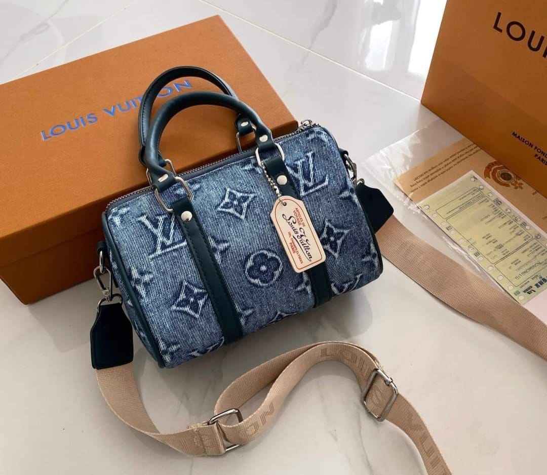 Louis Vuitton Speedy Nano Denim Bag