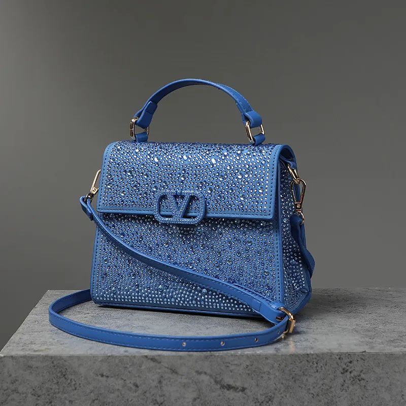 VALENTINO BLUE CRYSTAL BAG