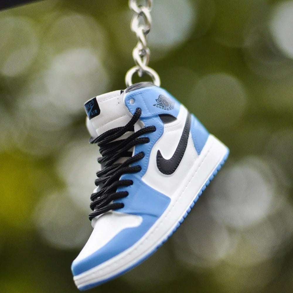 3D Sneaker Keychain AJ1 UNC
