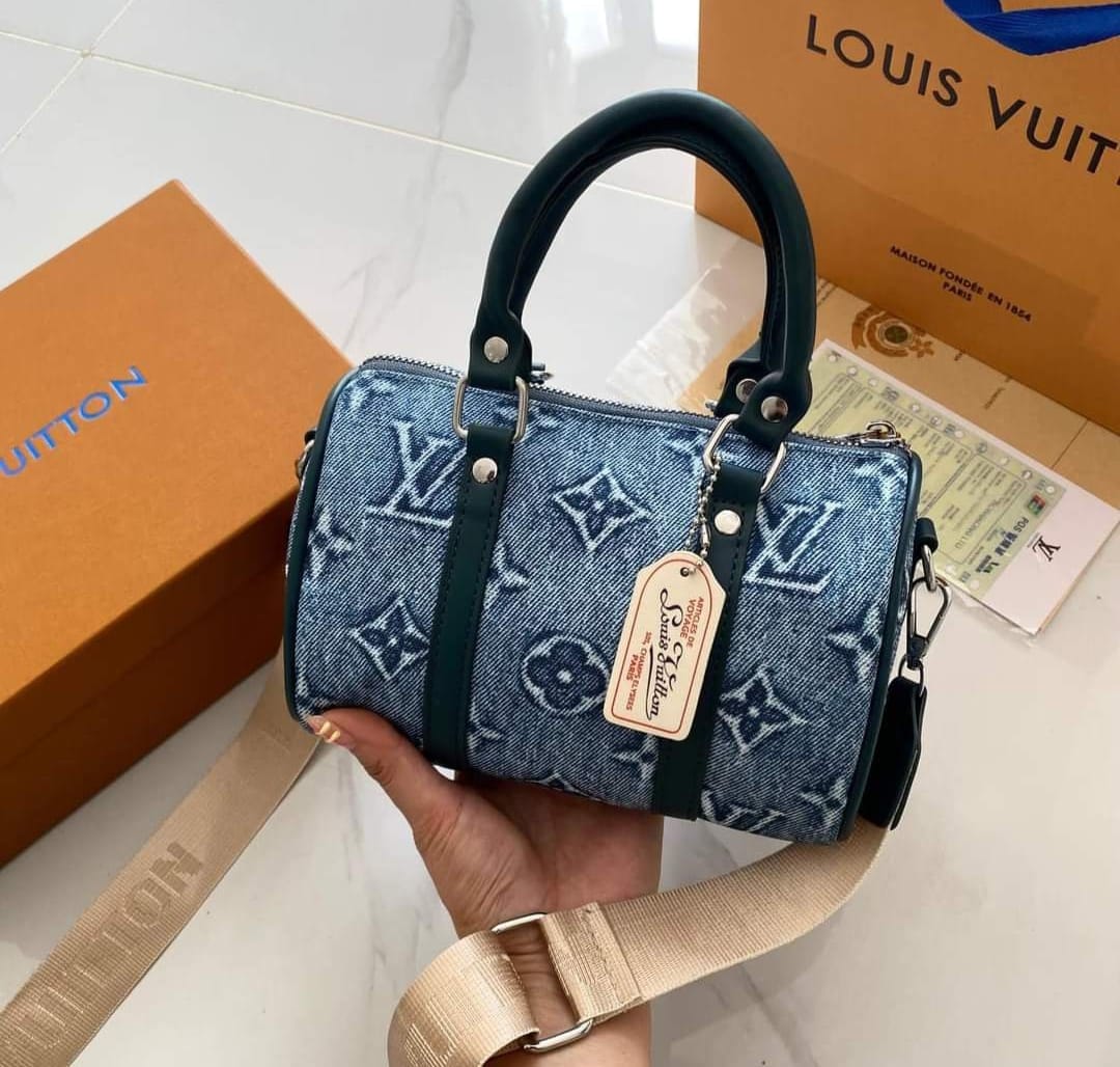 Louis Vuitton Speedy Nano Denim Bag