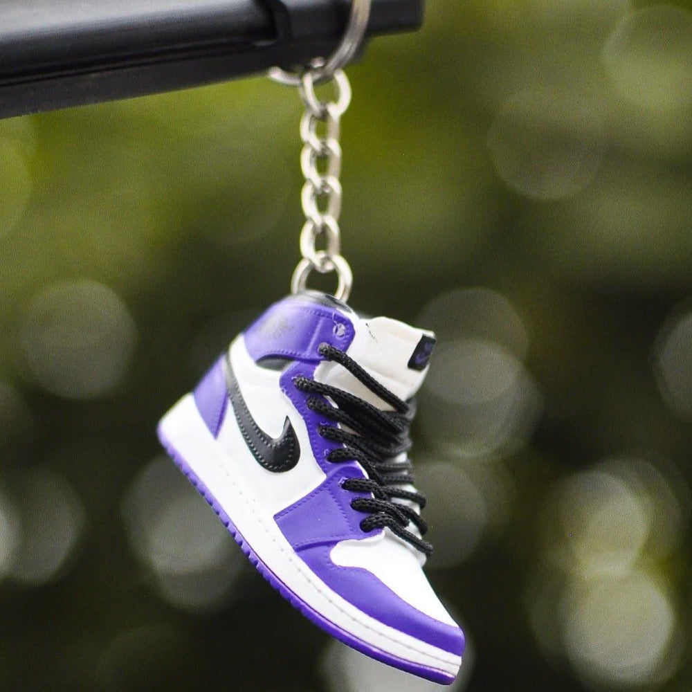 3D Sneaker Keychain AJ1 Court Purple