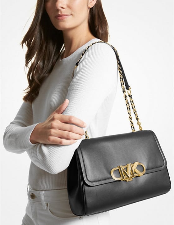 Michael Kors Parker Large Leather Shoulder Bag