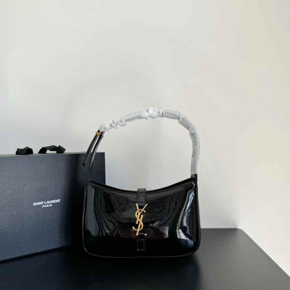 YSL Hobo Patent Leather Bag