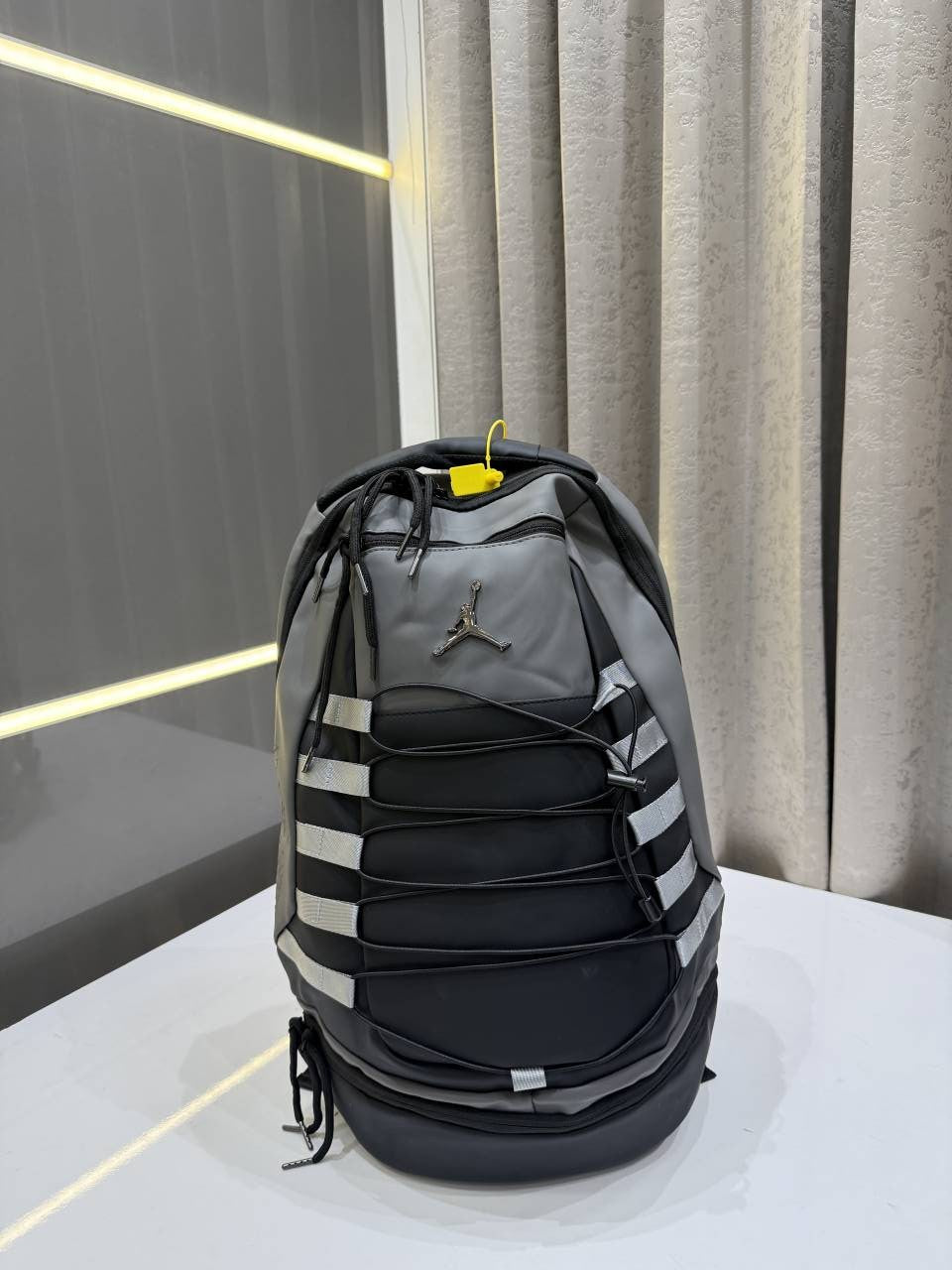 AIR JORDAN 10 GREY PREMIUM UNISEX CLASSIC BAGPACK WITH JORDAN PACKING