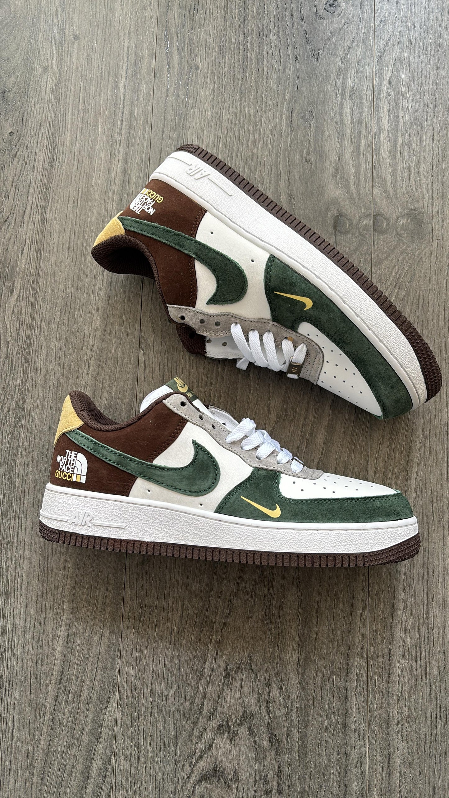 Nike airforce 1 x the north face
