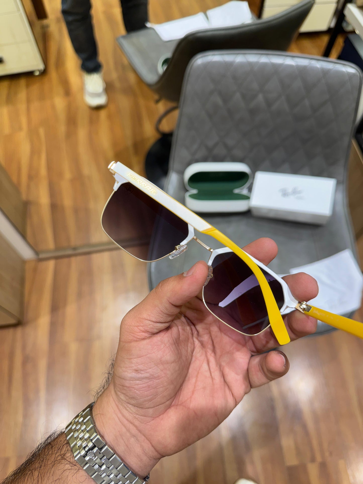 Rayban Ferrari yellow