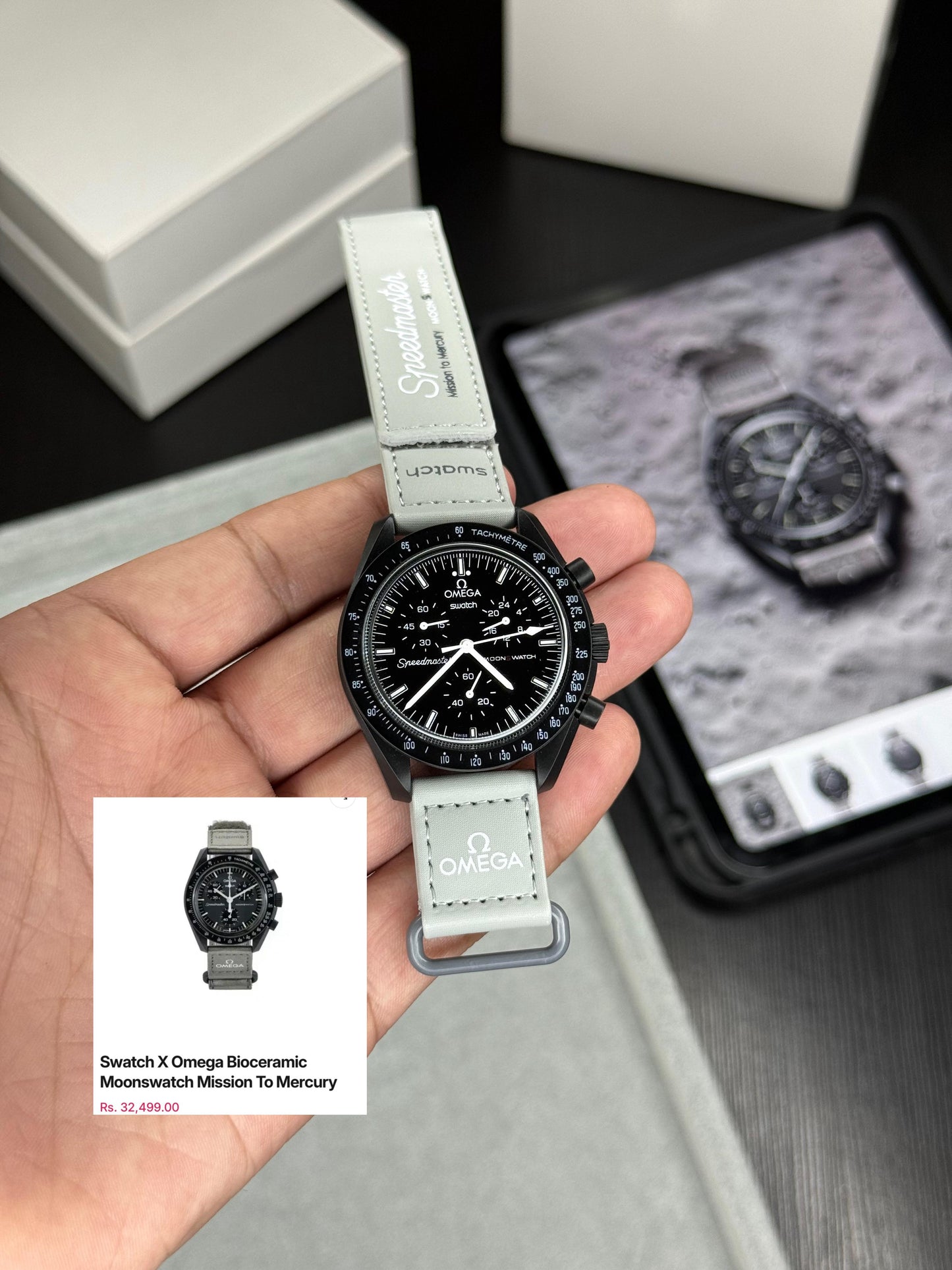 Swatch x omega bio ceramic moonswatch