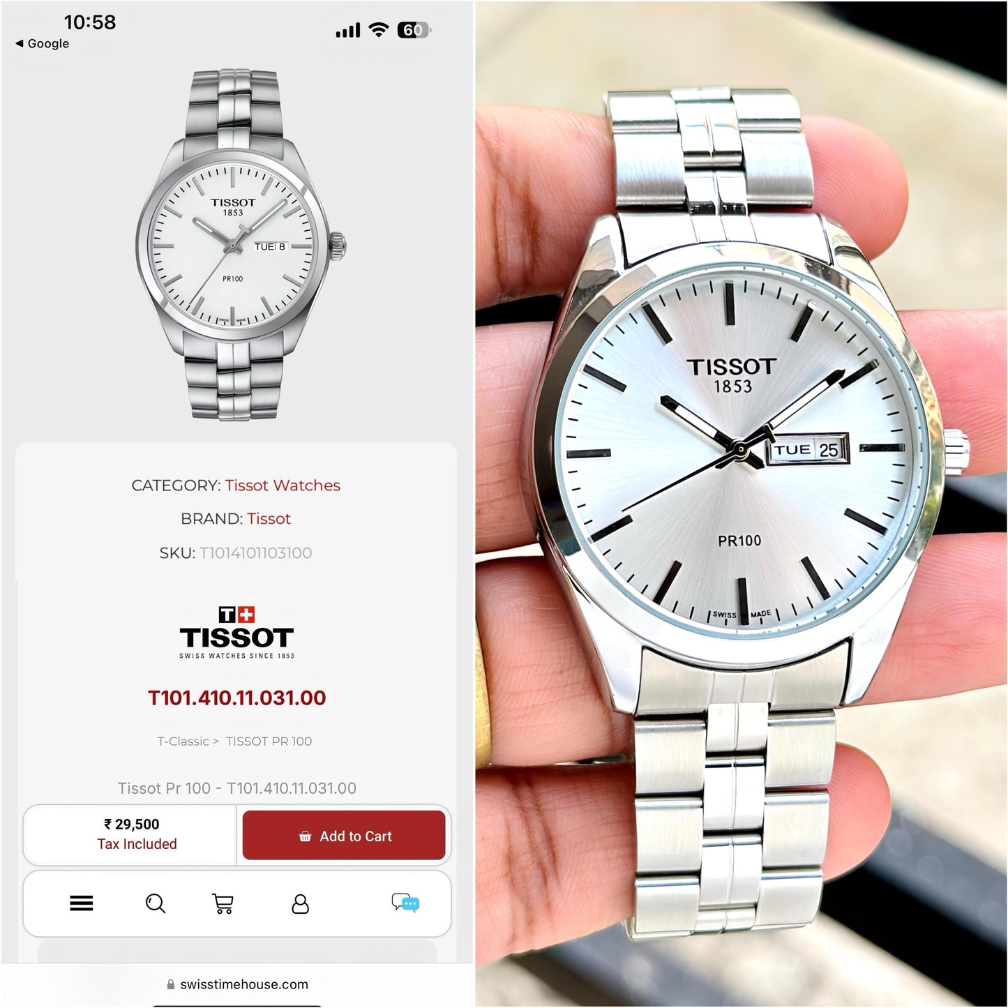 Tissot premius pr100