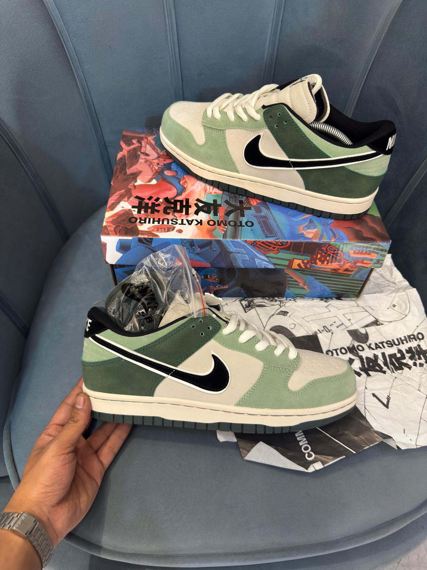 Nike sb dunk otomo ost green black