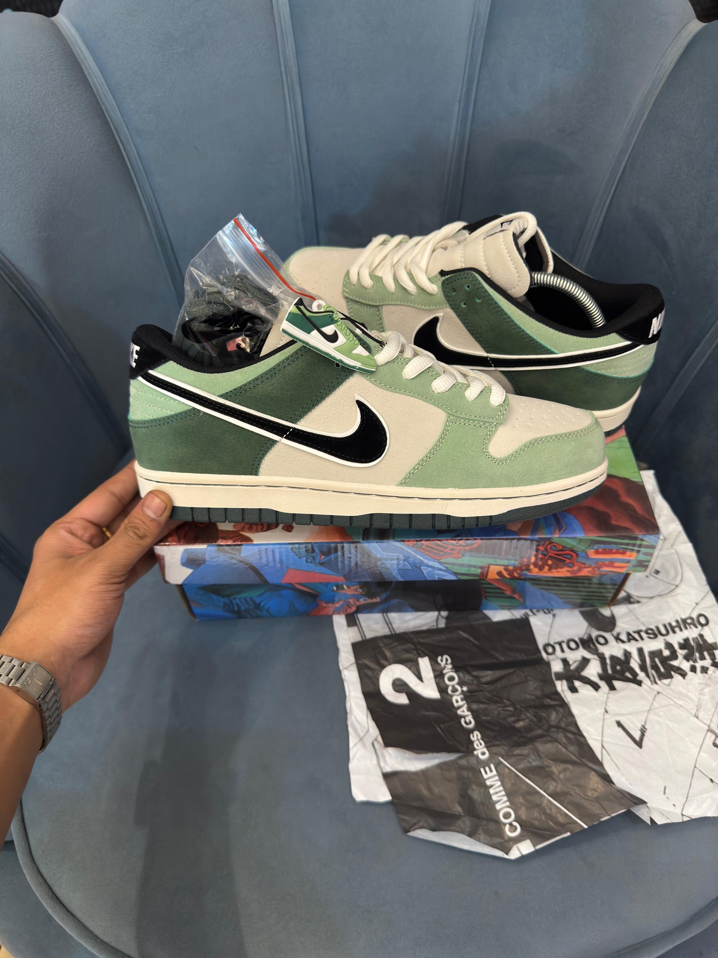 Nike sb dunk otomo ost green black