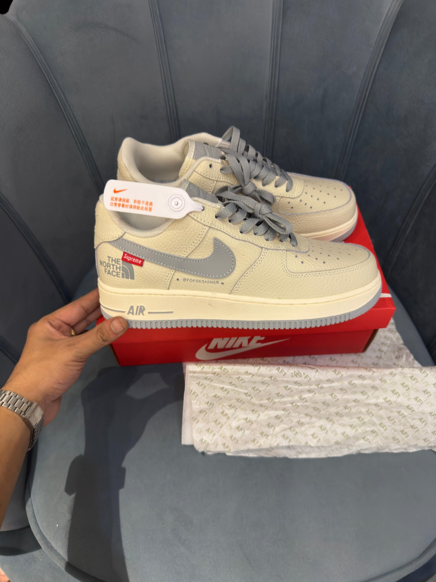 Nike airforce north face x supreme off white