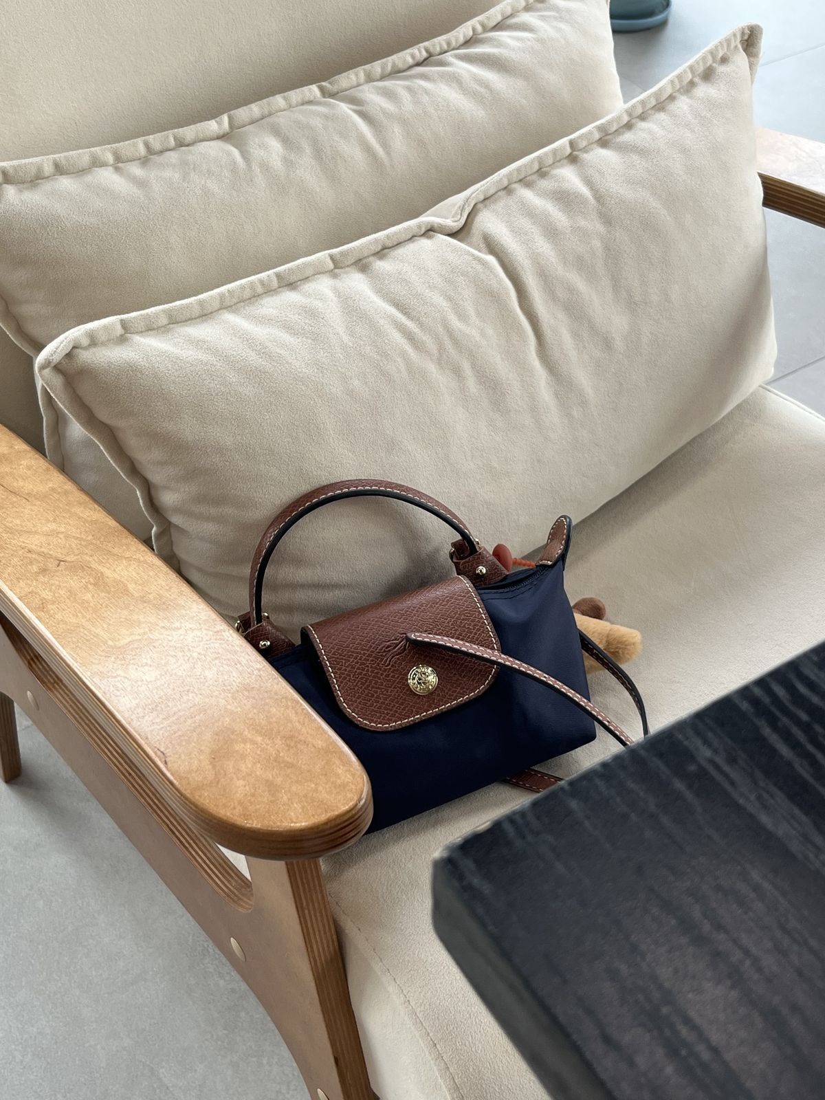 Long champ le pilage mini crossbody bag