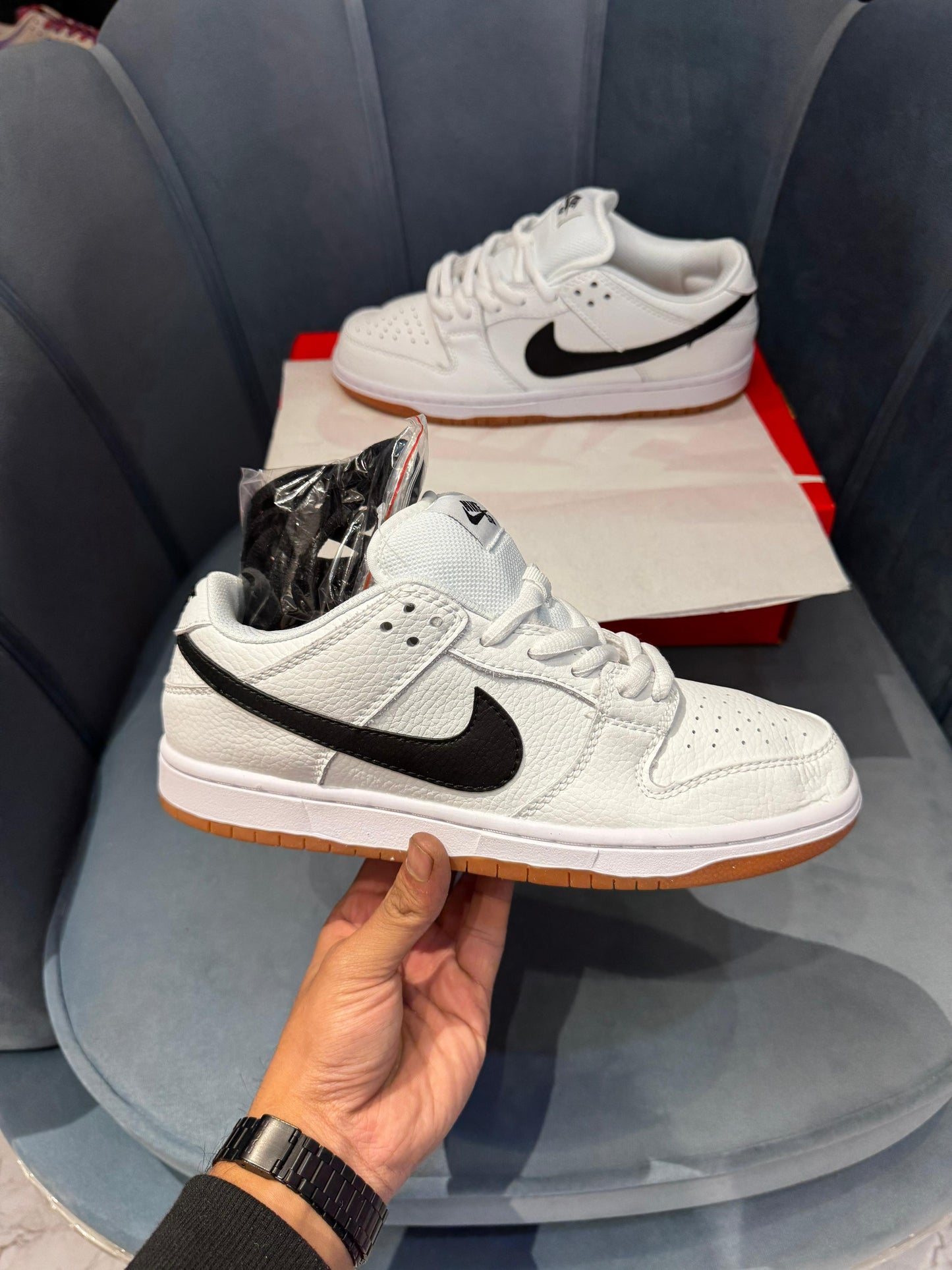 Nike sb dunk white gum