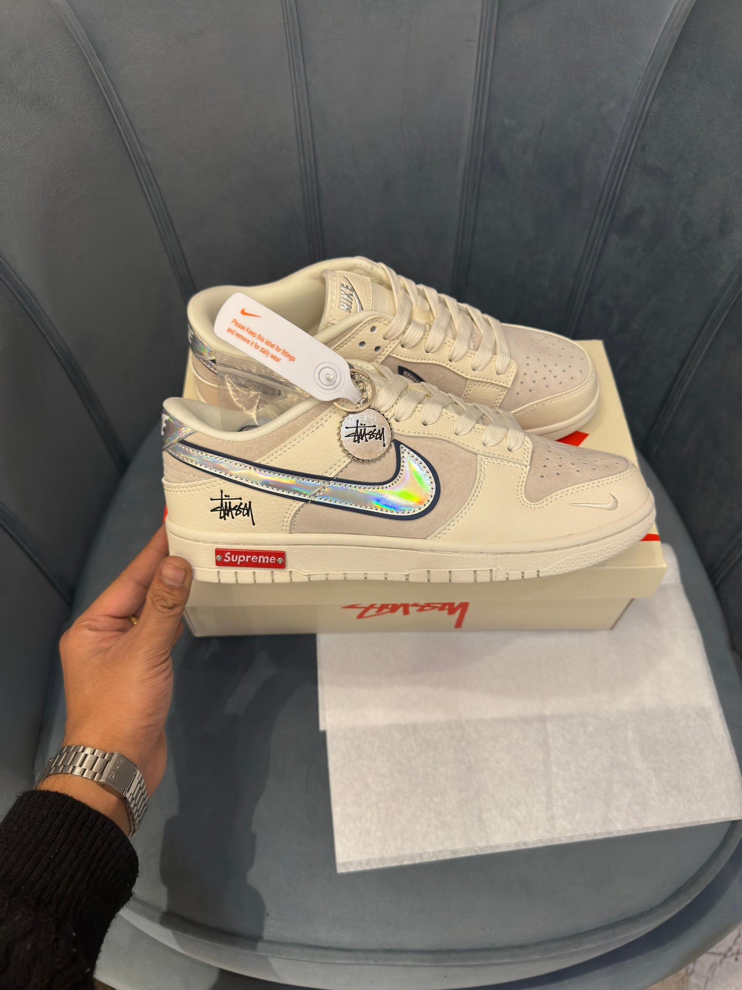 Nike sb dunk x supreme stussy