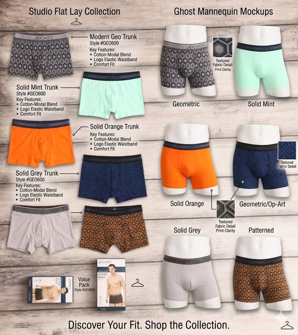 Jockey pack of 3