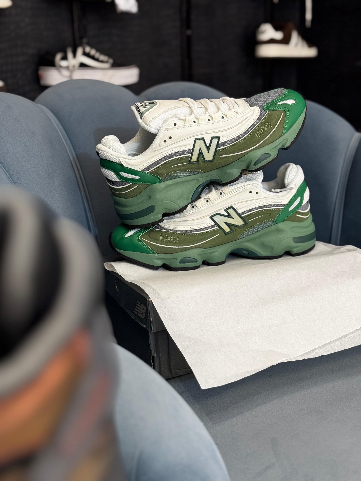 New balance 1000 green/white
