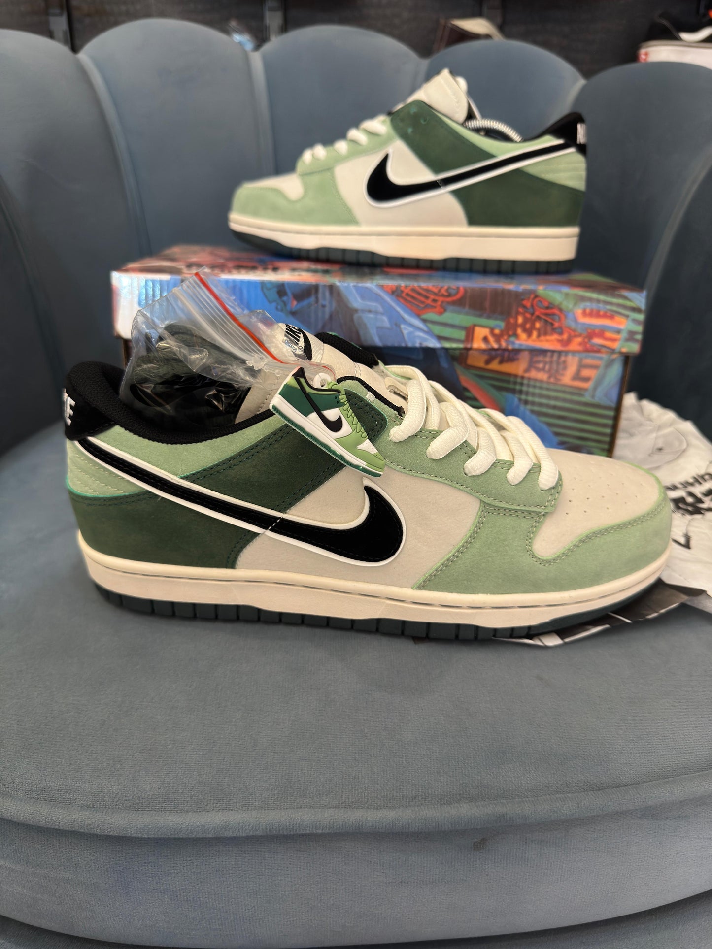 Nike sb dunk otomo ost green black