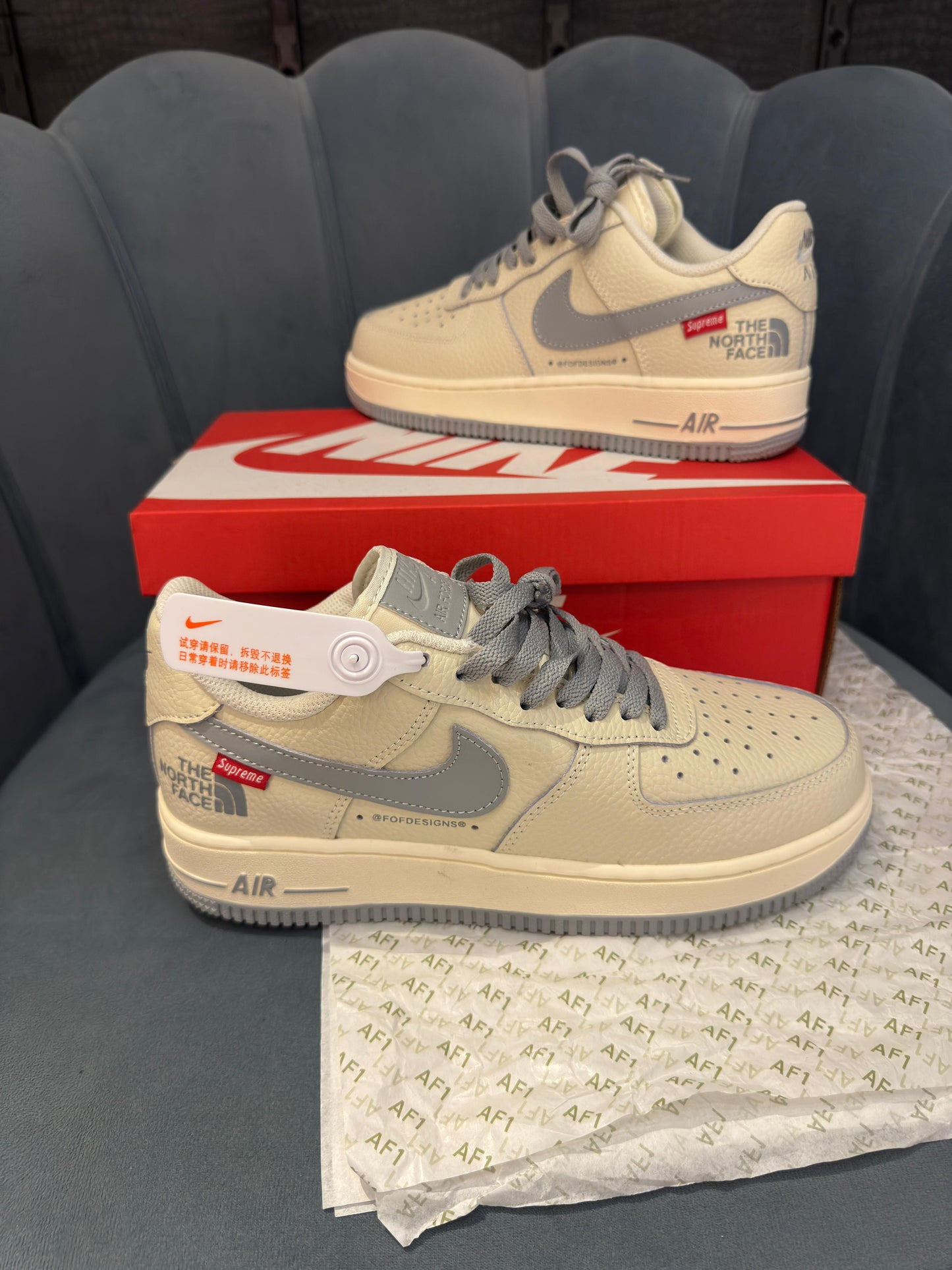 Nike airforce north face x supreme off white
