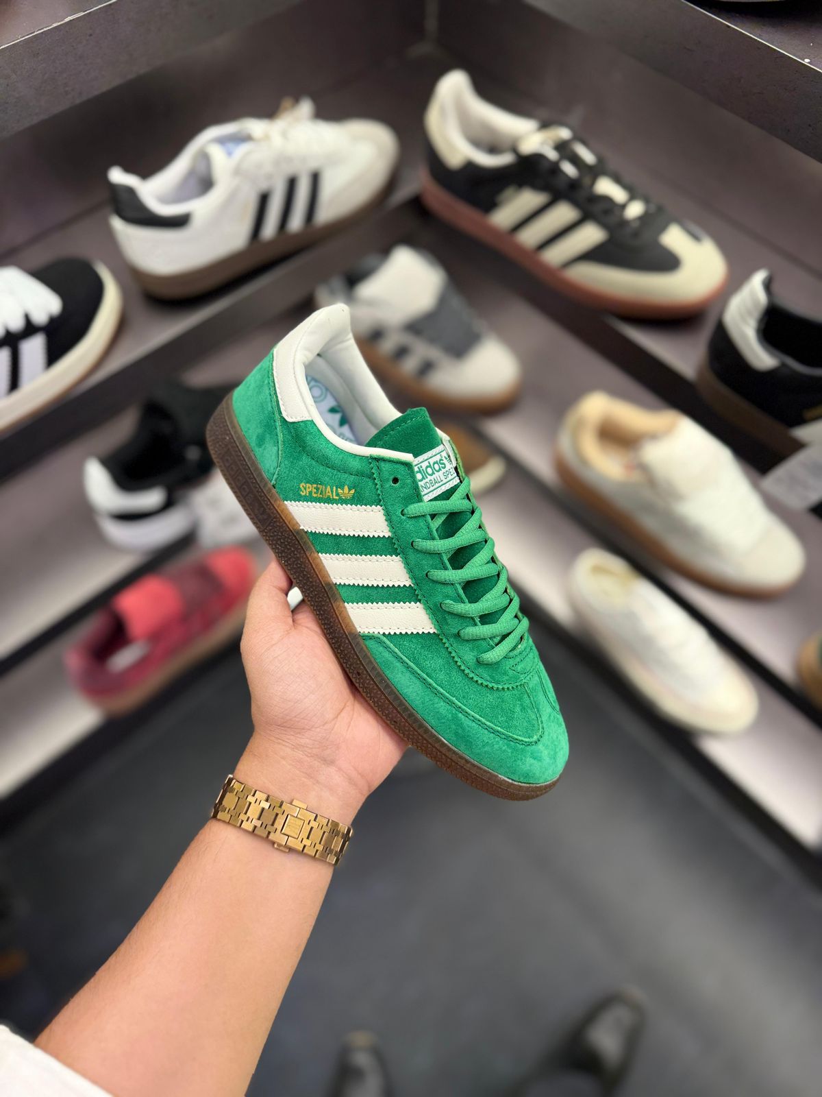 Adidas samba originals handball spezial green