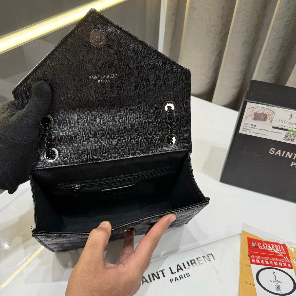 YSL LEATHER HAND BAG