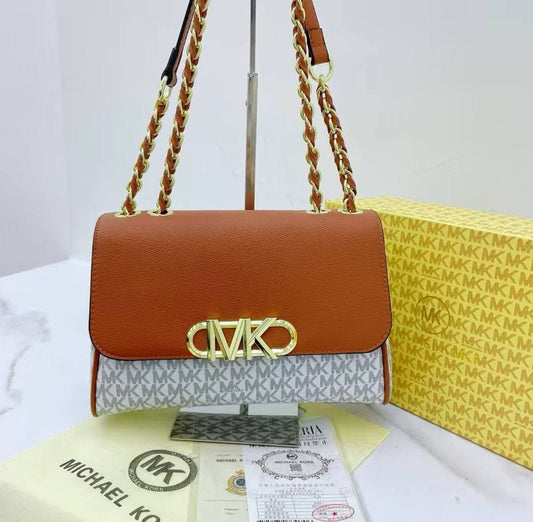 Michael Kors Parker Large Leather Shoulder Bag