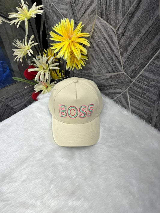 Hugo_Boss_Front_Logo_Cream_Premium_Unisex_Cap_With_Safety_Box