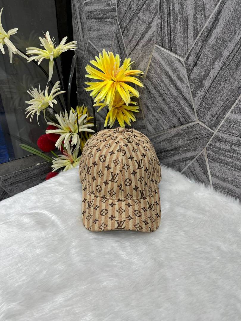 Louis_Vuitton_Beige_All_Over_Monogram_Premium_Unisex_Cap_With_Safety_Box