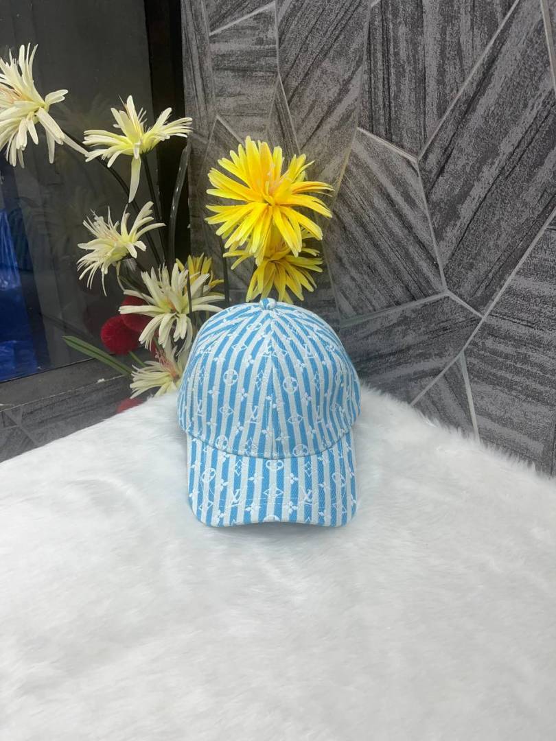 Louis_Vuitton_Blue_All_Over_Monogram_Premium_Unisex_Cap_With_Safety_Box