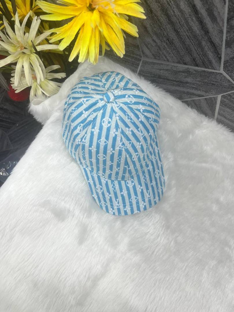 Louis_Vuitton_Blue_All_Over_Monogram_Premium_Unisex_Cap_With_Safety_Box