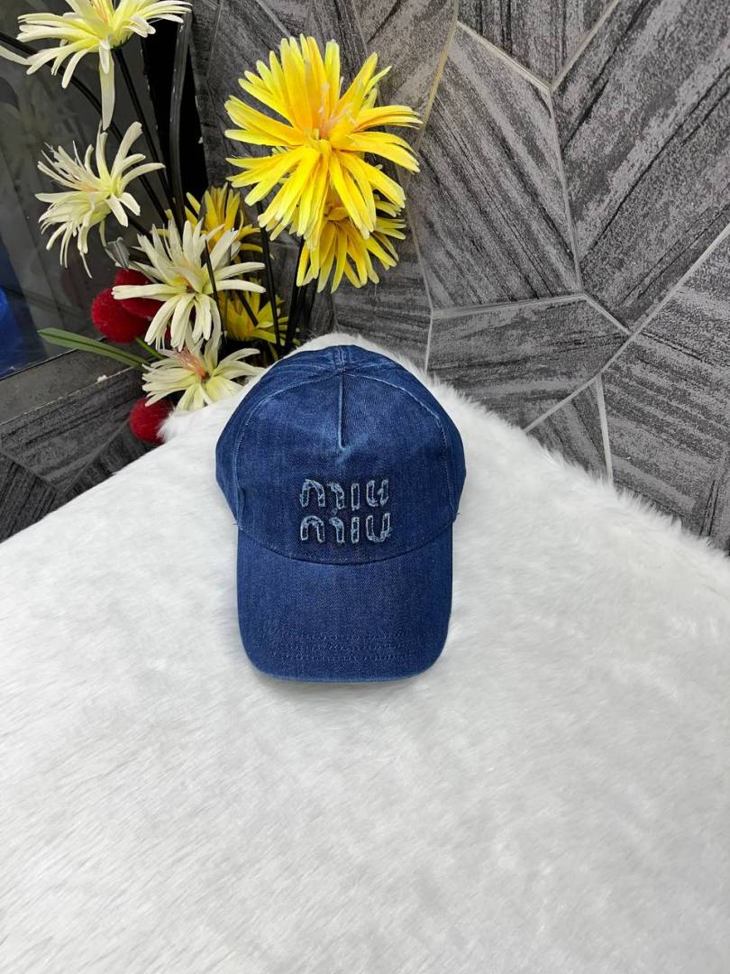 Miu_Miu_Blue_Denim_Premium_Unisex_Cap_With_Safety_Box