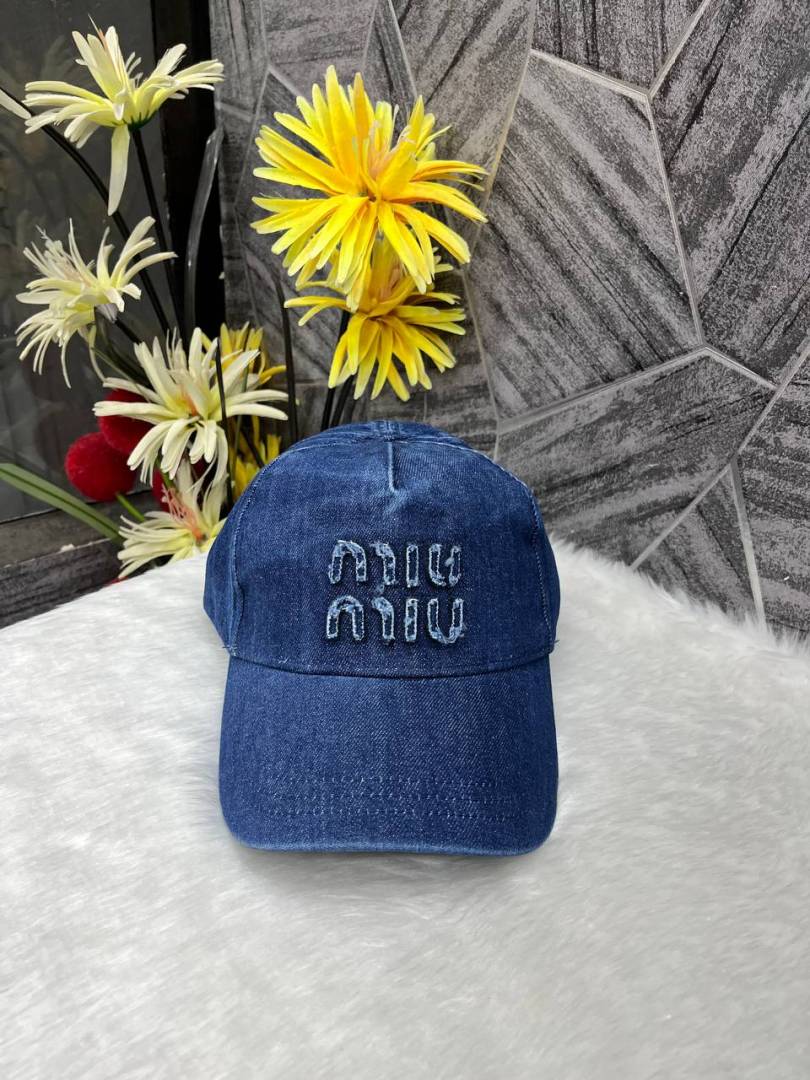 Miu_Miu_Blue_Denim_Premium_Unisex_Cap_With_Safety_Box