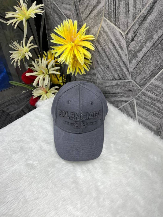 Balenciaga BB All Grey Front Logo Premium Unisex Cap (With Safety Box)