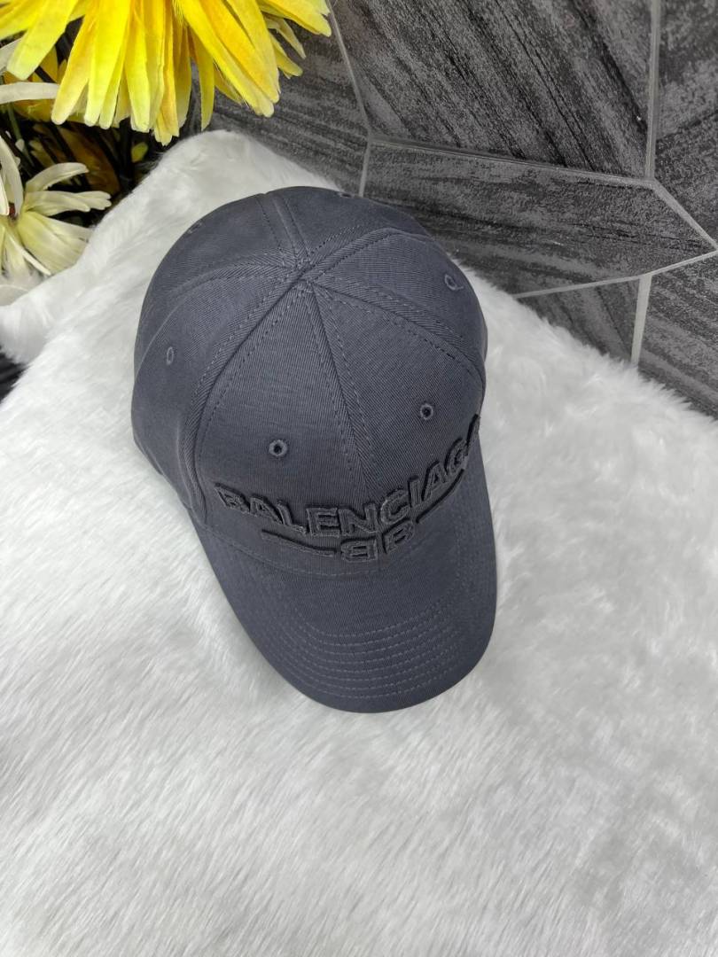 Balenciaga BB All Grey Front Logo Premium Unisex Cap (With Safety Box)