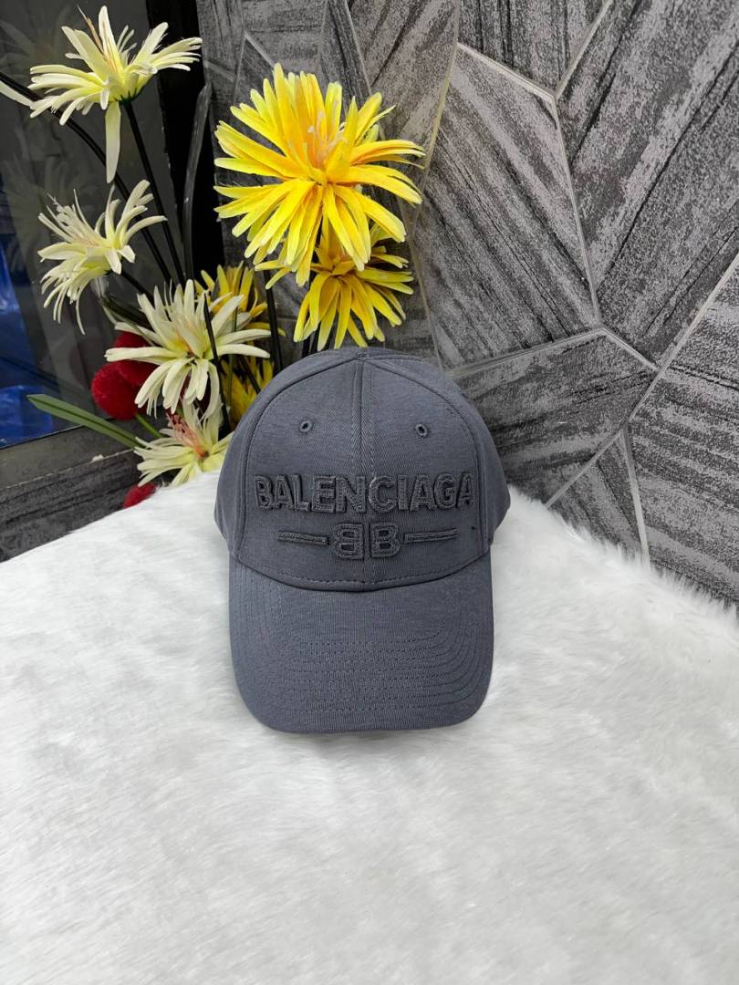 Balenciaga BB All Grey Front Logo Premium Unisex Cap (With Safety Box)