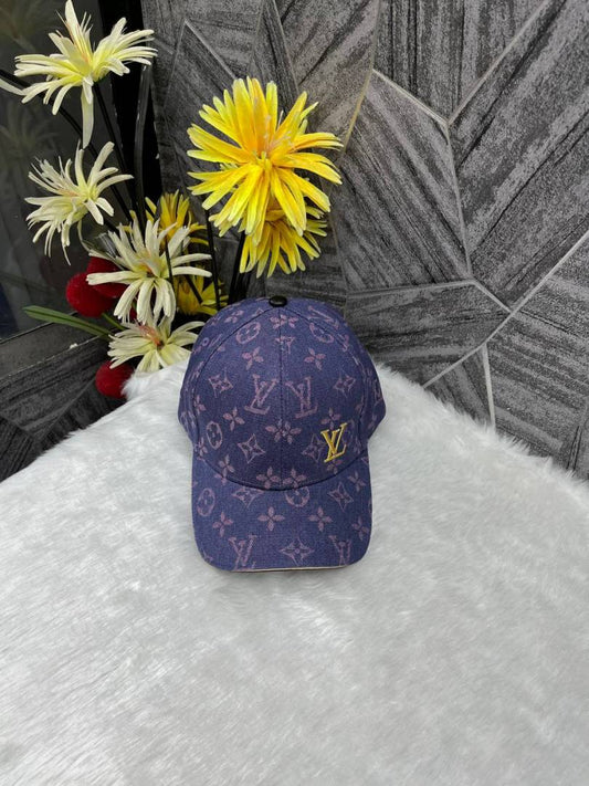 Louis_Vuitton_Purple_Small_Side_Logo_Monogram_Premium_Unisex_Cap_With_Safety_Box