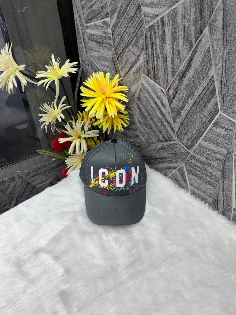 Dsquared_Icon_Splash_Dark_Grey_Premium_Unisex_Cap_With_Safety_Box