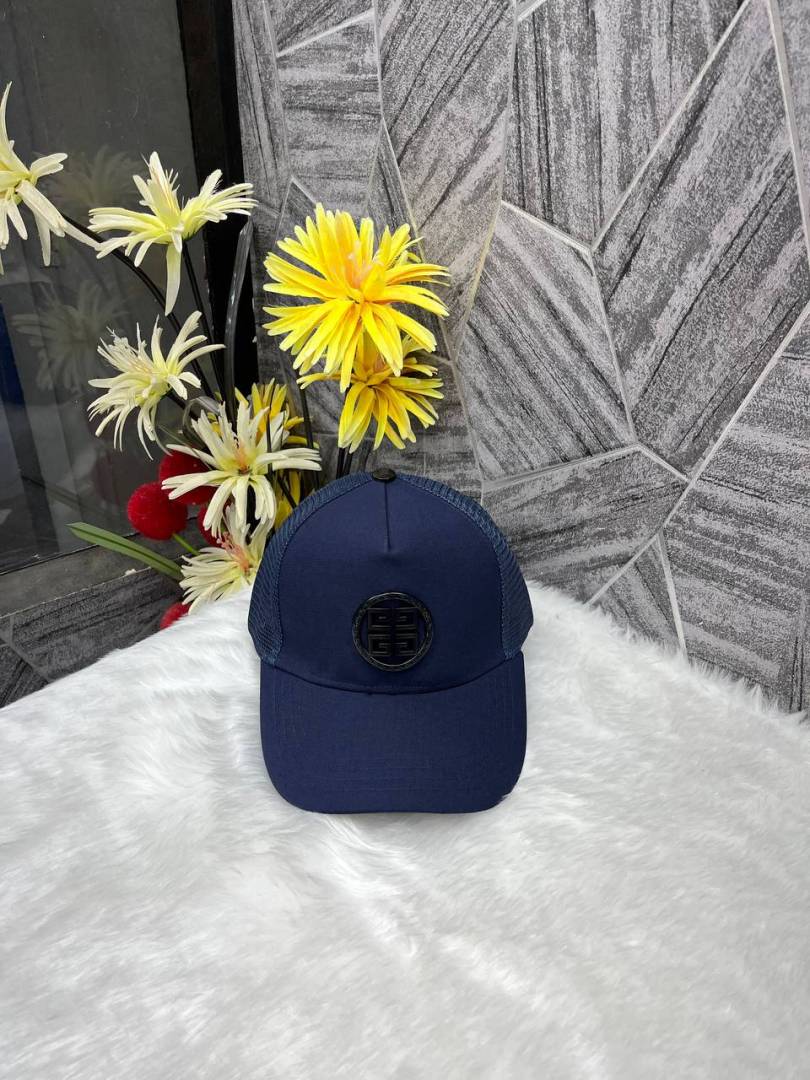 Givenchy_4G_Navy_Blue_Net_Premium_Unisex_Cap_With_Safety_Box