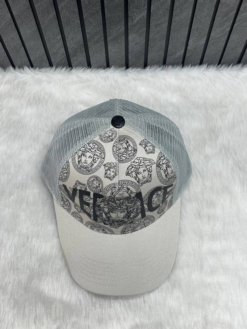 Versace Medusa Front Logo Premium Trucker Hat With Safety Box