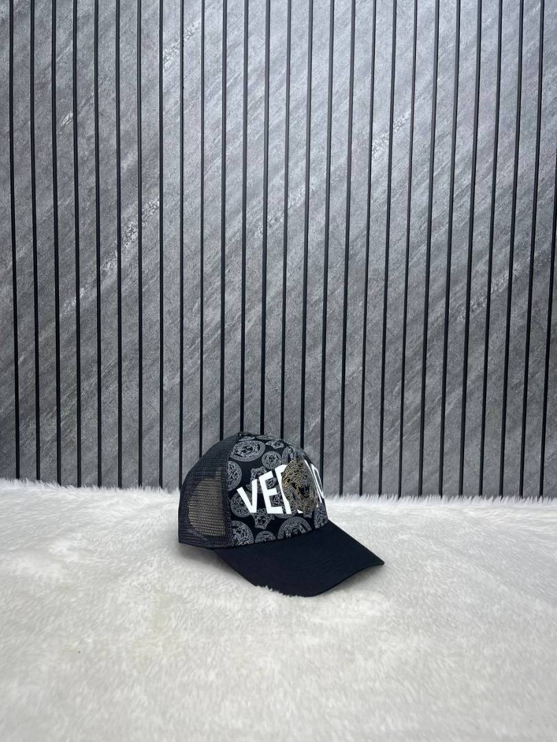 Versace Medusa Front Logo Premium Trucker Hat With Safety Box