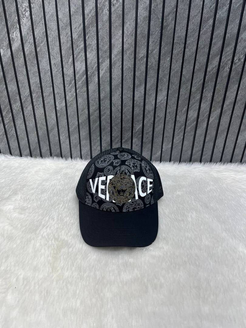 Versace Medusa Front Logo Premium Trucker Hat With Safety Box