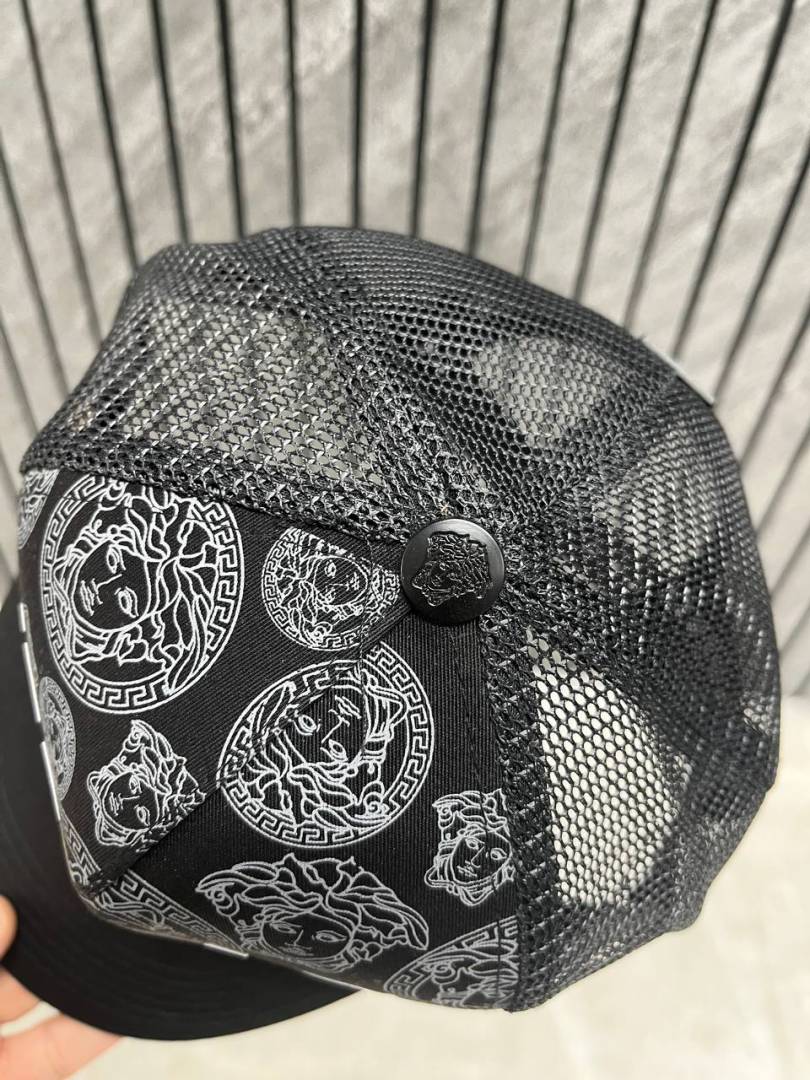 Versace Medusa Front Logo Premium Trucker Hat With Safety Box
