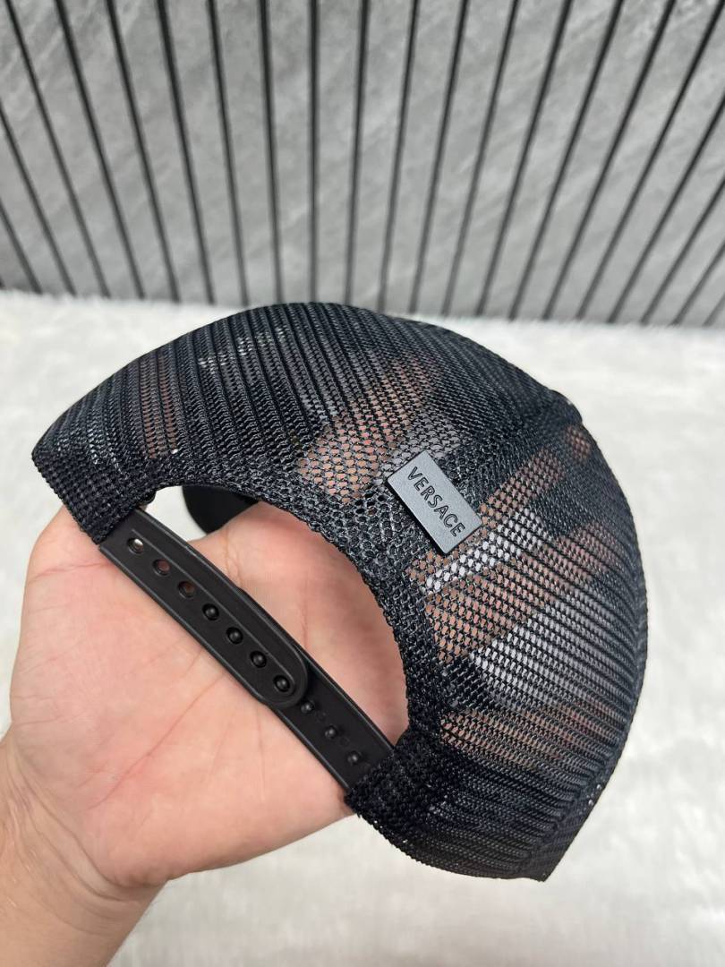 Versace Medusa Front Logo Premium Trucker Hat With Safety Box