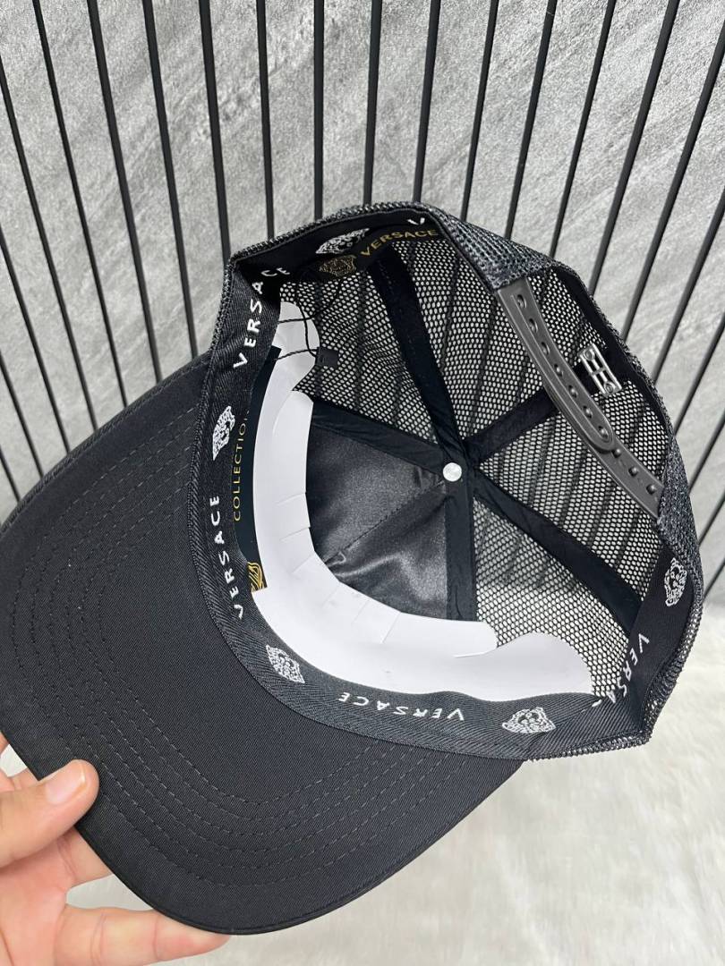 Versace Medusa Front Logo Premium Trucker Hat With Safety Box