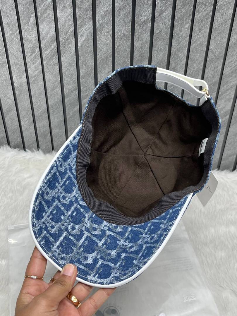 Christian_Dior_All_Denim_Monogram_Premium_Unisex_Cap_With_Brand_Polly_Bag